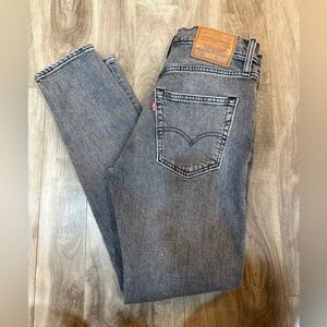 Levi's 512 Slim Taper Denim Jeans Grey Wash Men's 29 x 30